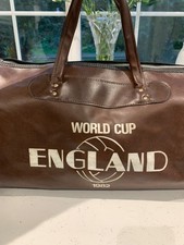 England World Cup Bag 1982 , brown , used condition
