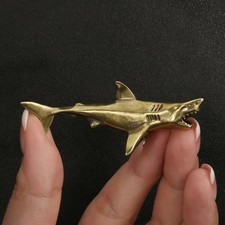 Brass Shark Small Ornament