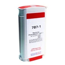 Pitney Bowes 787-1 USPS Approved Red Fluorescent Ink Cartridge, 145ml