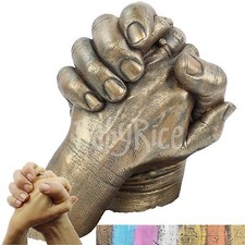 Holding Hands Casting Kit Couple Hand Cast Plaster Mould Mold Valentines Gift