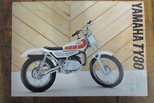 NOS YAMAHA TY80 BROCHURE LEAFLET PAMPHLET MINI TRIALS