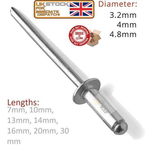 Pop rivets 2mm - rivets, 3.2mm,