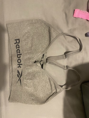 Reebok sports bra grey - reebok,