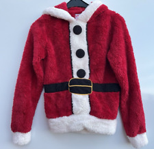 ex Primark Christmas Santa Hoodie Jumpers Faux Fur Fleece UK Size 8 10 12 18 New