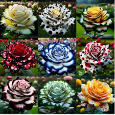 100Pcs Muti color ROSE FLOWER SEEDS rare exotic plant garden bush