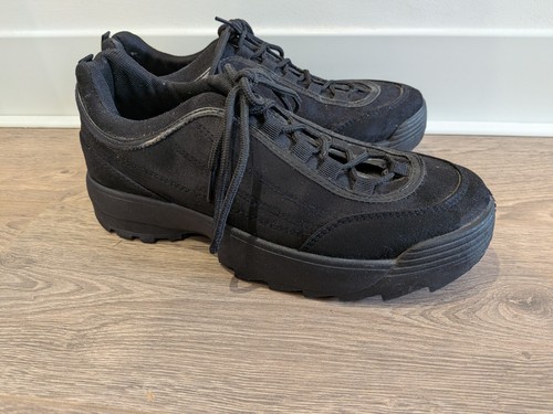 Krush black chunky platform - black,