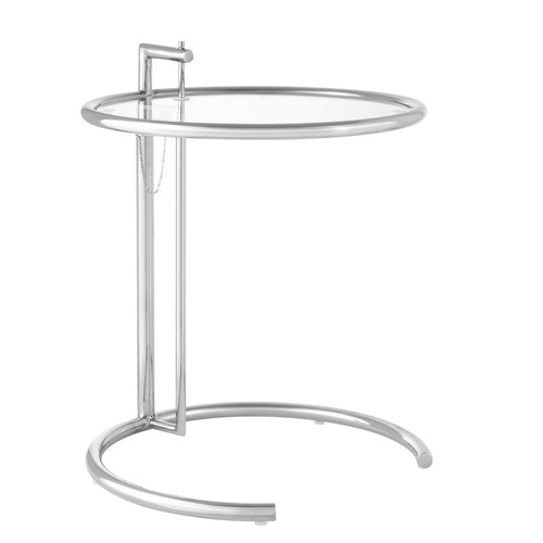 Eileen gray metal side table - gray,