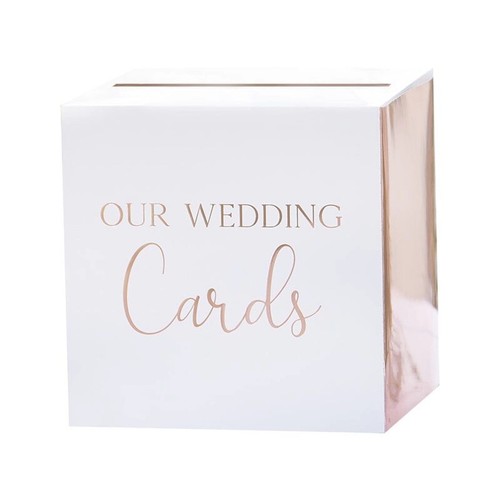 Wedding wishing well - well, card