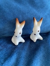 Vintage Rabbit Figurines x 2