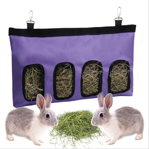 Rabbit hay feeder bag hanging - rabbit,