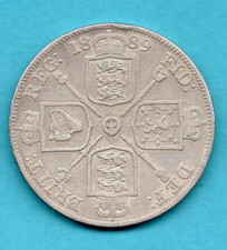 AN 1889 DOUBLE FLORIN SILVER