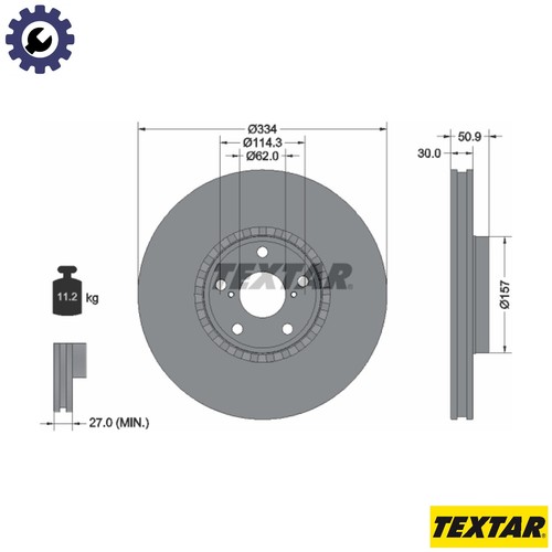 Brake disc 92147803 for - 2x,