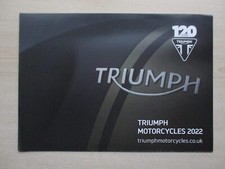 Triumph Range Poster Sales Brochure (2022); Tiger, Rocket, Trident, Bonneville