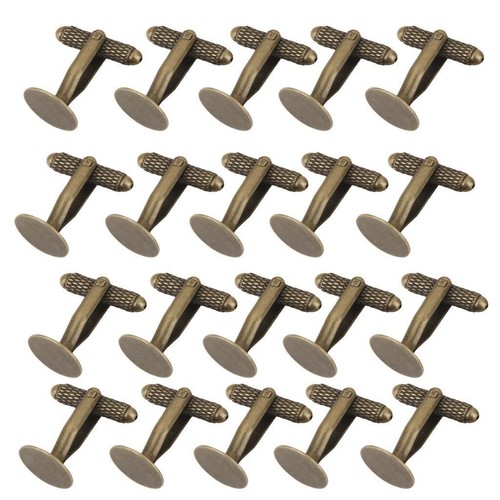 20pcs cufflink blanks - blanks, round
