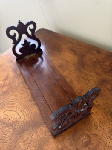 Antique extendable book slide - extendable,