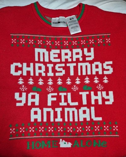 Home alone sweater kids medium - home,