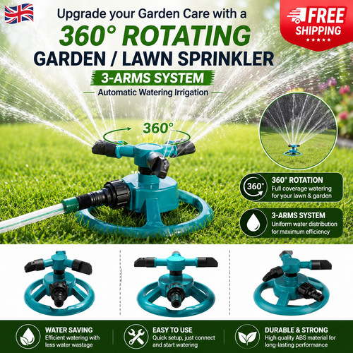 360 rotating garden lawn - rotating, garden/lawn