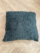 Habitat Shearling Cushion Forest Green 50cm X 50cm