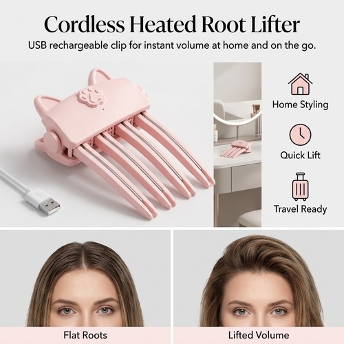 Electric cordless heated hair - electric,