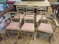 Set Of 6 Ercol Penn Ladder Back Dining Chairs Inc 2 Carvers(Ref 1202)