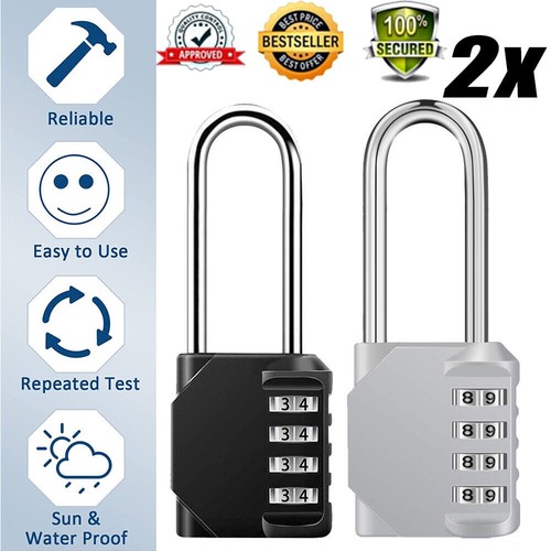 2pcs padlock combination long - padlock,