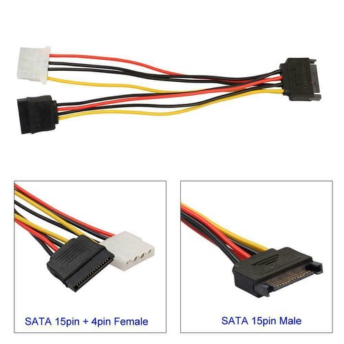 15pin sata male - sata, ide