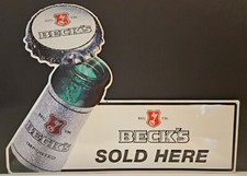 Sign - Beer Sign Beck's Sold