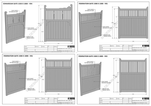 Single double timber gate - single, &