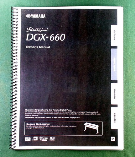 Yamaha dgx 660 instruction - dgx-660,