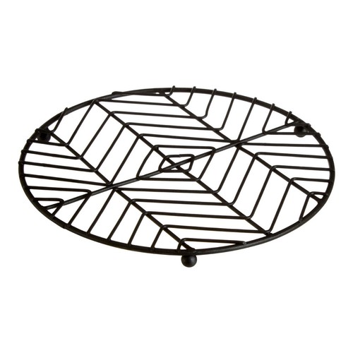 Vertex black round - vertex, trivet