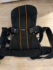BABY BJORN ONE CARRIER BLACK ORANGE PIPING