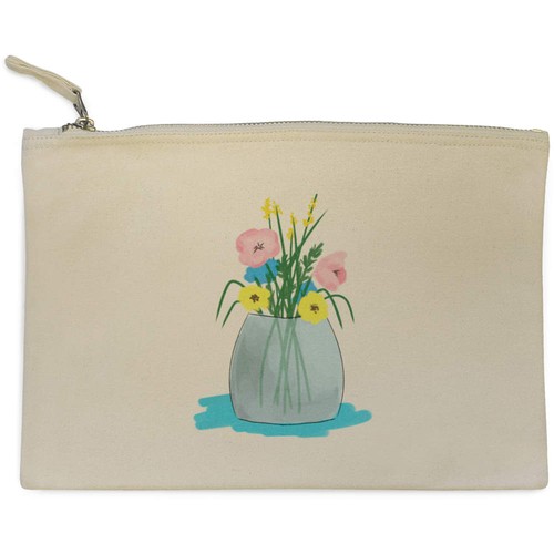 Spring bouquet canvas - canvas, clutch