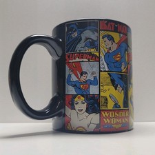DC Comics Justice League Superheroes Ceramic Mug Black - New Never Been Used