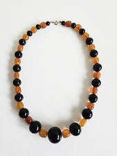 Art Deco Baltic Amber & Black