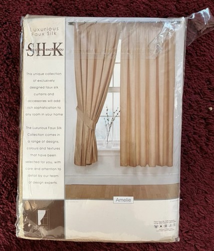 Faux silk curtains - silk,