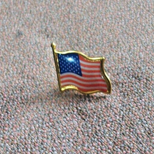 Pin badge american flag - pin,