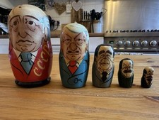 Very Rare vintage Russian Leaders Dolls Hand Painted
