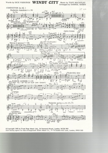 Windy city for brass band - for,