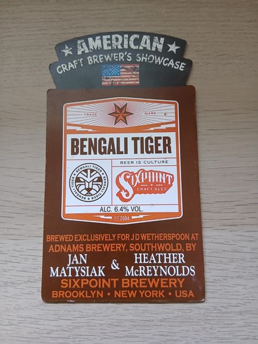 Adams brewery bengali tiger - brewery,