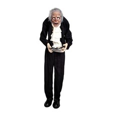 Animated creepy old butler - old,