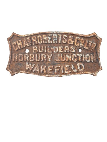 Cast iron railway sign - railway,