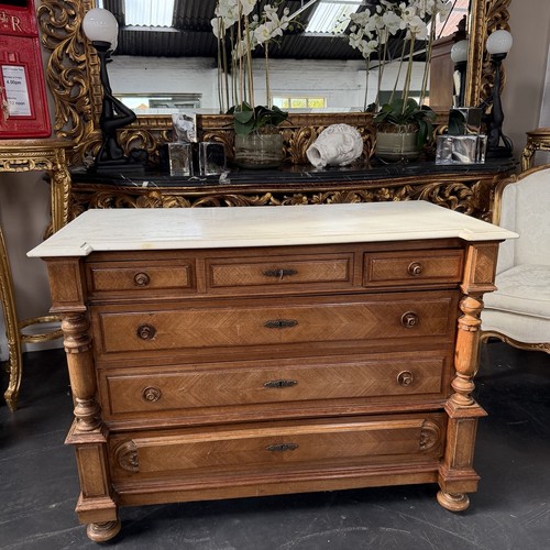 French marble chest - french,