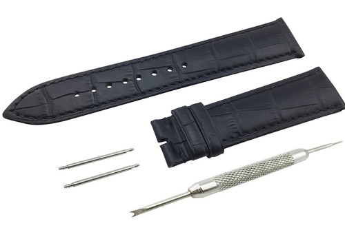 Black genuine leather croco - black,