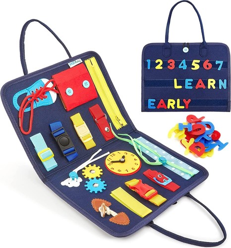 Dyzi montessori busy board - montessori,