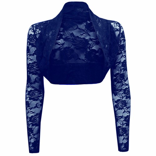 Ladies stretchy lace cropped - lace,