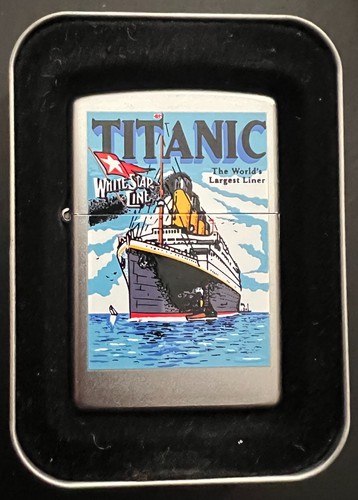 Vintage zippo lighter titanic - zippo,