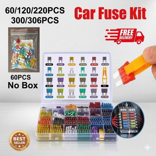 300pcs car fuse kit - 300pcs, assorted