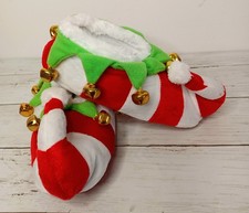 ADULTS Novelty elf slippers with bells size 3/4 - new