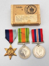 WW2 British War Medals Boxed