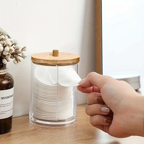 Clear acrylic cotton - cotton, swab